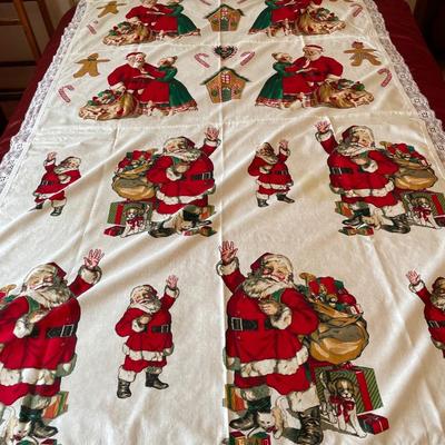 Santa table covering