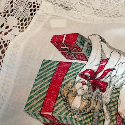 Santa table covering