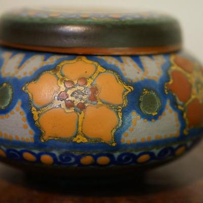 GOUDA POTTERY COVERED JAR ROBA #119