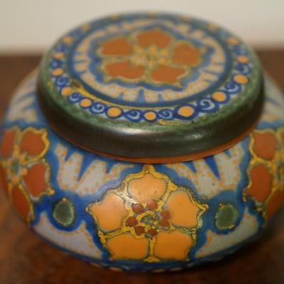 GOUDA POTTERY COVERED JAR ROBA #119