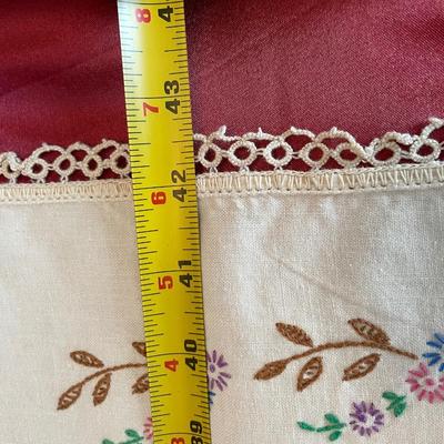 Square table covering