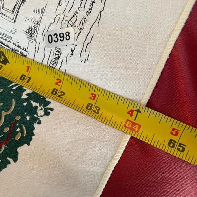 Circular Christmas table covering