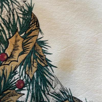 Circular Christmas table covering
