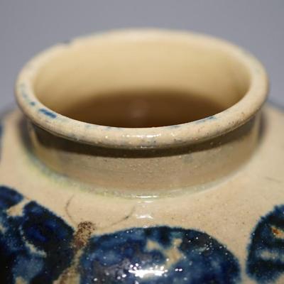 RARE PAULINE POTTERY OF EDGERTON , WI POT W/ UNDERGLAZED BUTTERFLY STAMPED ON BASE
