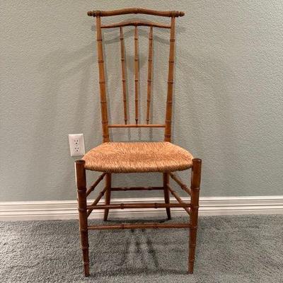 Set of 8 Bamboo and Wicker Chairs.  Excellent Condition.  Must see!