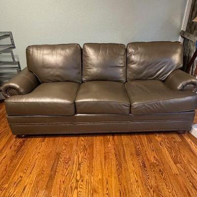 Thomasville Leather Sofa