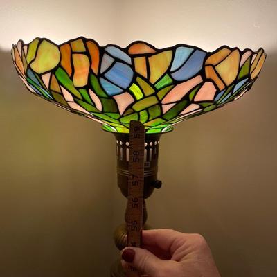 Heavenly stained glass floor lamp
