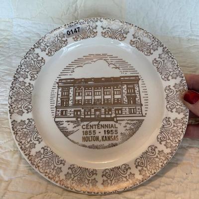 Holton Centennial plate
