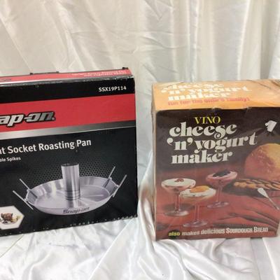 Sale Photo Thumbnail #32: You get a Snap On Roasting Pan and Cheese and yogurt maker both are new in box.