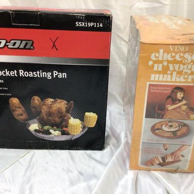 Snap On Roasting Pan and Cheese Yogurt Make NIB