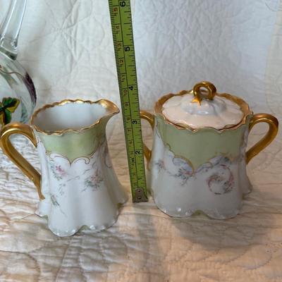 Haviland & Co France Limoges sugar & creamer