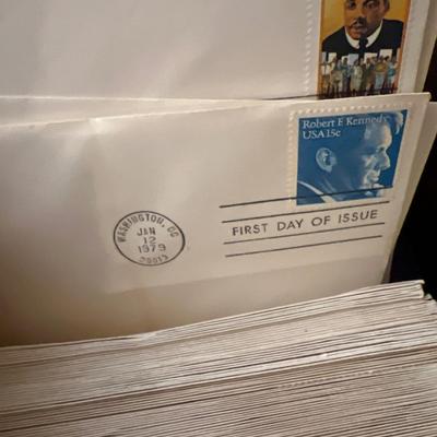 Box Full of First Day Covers Stamps 1979-1982