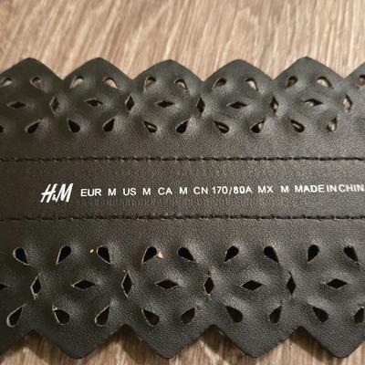 H&M Wide Black Belt
