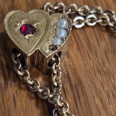 Antique Victorian Gold Filled Pocket Watch Chain Slide Necklace