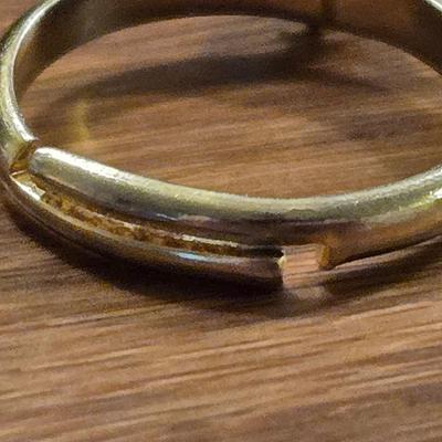 Vintage Gold Plated and Diamond Ring