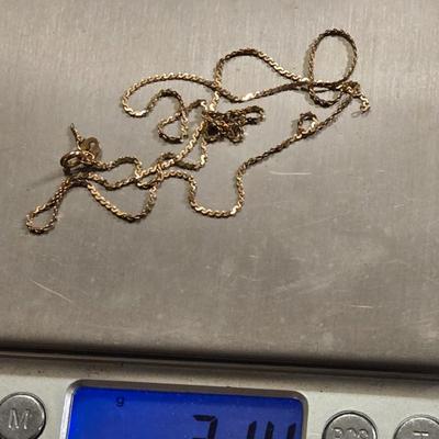Broken 14k Gold Italian Chain