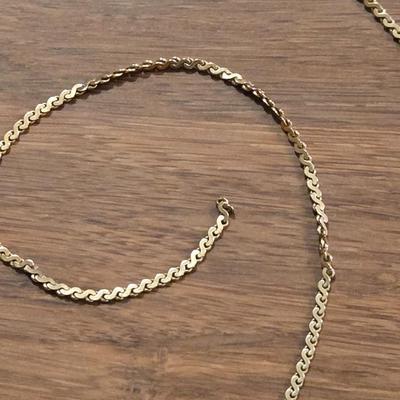 Broken 14k Gold Italian Chain