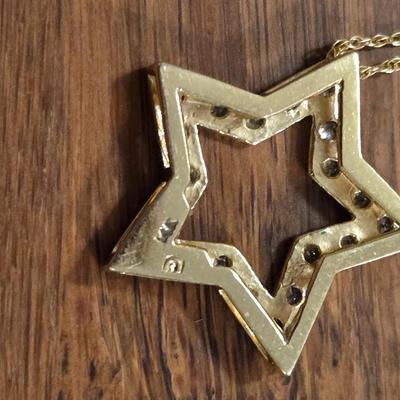 14k Gold Necklace and 14k Gold & Diamond Pendant