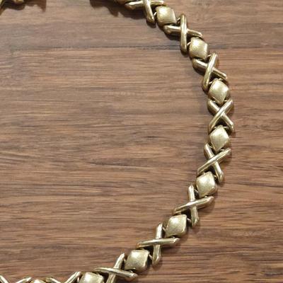 14k Gold XO Bracelet