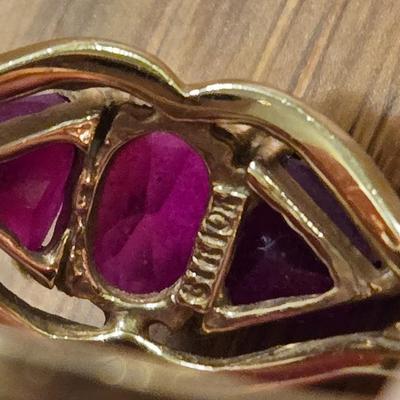 10k Gold and Ruby Ring