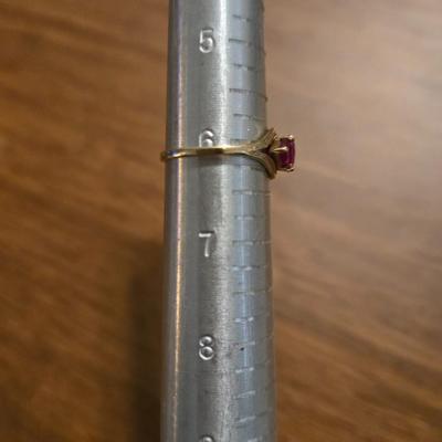 10k Gold and Ruby Ring