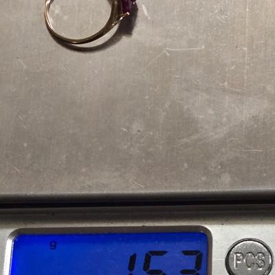 10k Gold and Ruby Ring