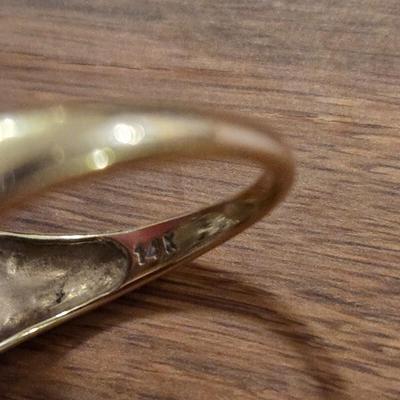 14k Gold and Diamond Ring