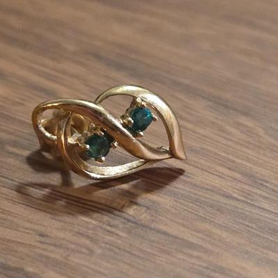 10k Gold and Emerald Earrings