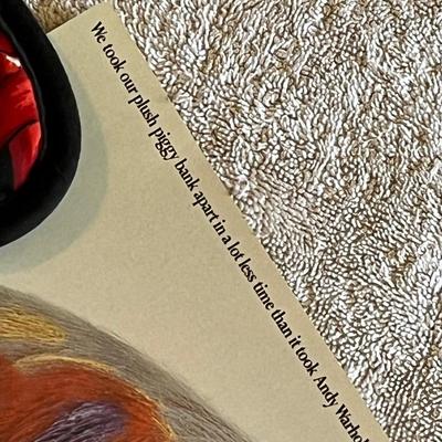 WE TOOK OUR PLUSH PIGGY BANK APART . . . . RCA ColorScanner Poster Andy Warhol, Irwin Horowitz