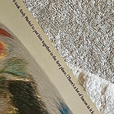 WE TOOK OUR PLUSH PIGGY BANK APART . . . . RCA ColorScanner Poster Andy Warhol, Irwin Horowitz
