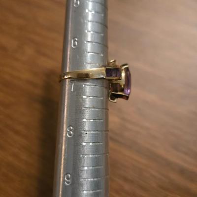 10k Gold and Amethyst Ring