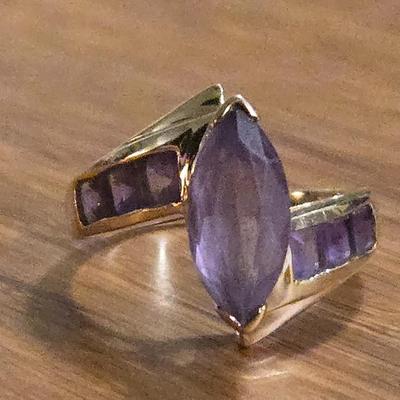 10k Gold and Amethyst Ring