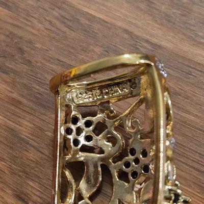 Gold over Sterling Silver, Sapphire, and Diamond Ring, Bracelet, Earrings, and Pendant Slide
