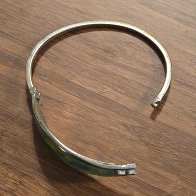 Sterling and Calsilica Bracelet & Earrings