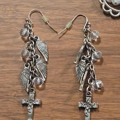 (3) Silver Tone Fashion Earrings
