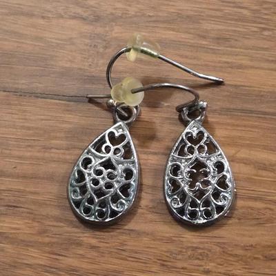 (3) Silver Tone Fashion Earrings