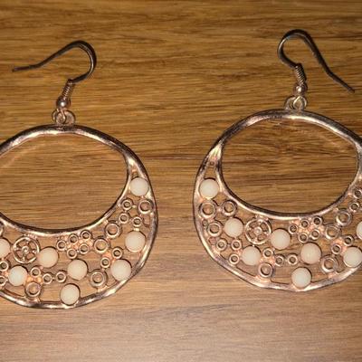 Rose Gold Tone Earrings and Gold Tone Earrings