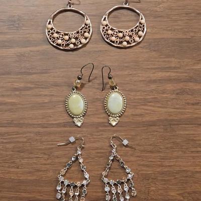 Rose Gold Tone Earrings and Gold Tone Earrings
