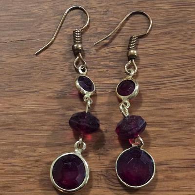 (3) Gold Tone Earrings