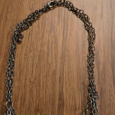 (2) Fashion Necklaces- Mother of Pearl and the other Green Beaded