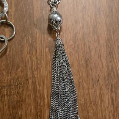 (2) Silver Tone Necklaces