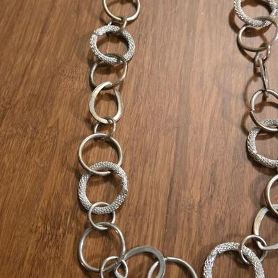 (2) Silver Tone Necklaces