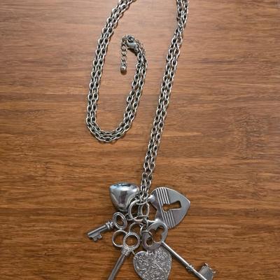 (2) Silver Tone Necklaces