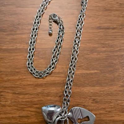 (2) Silver Tone Necklaces