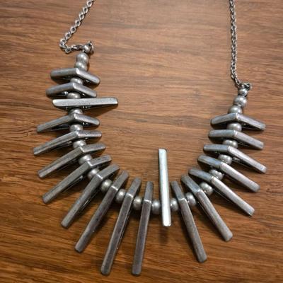 (2) Silver Tone Necklaces