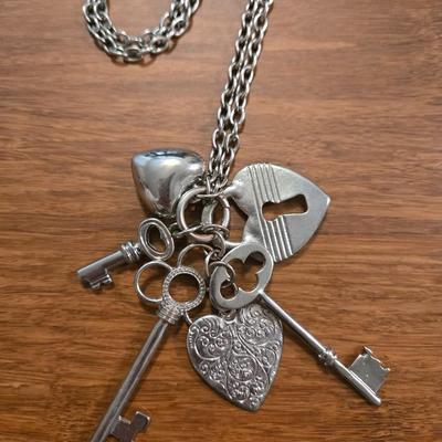 (2) Silver Tone Necklaces