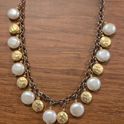 Gold and Silver Tone Necklace & Bracelet Set