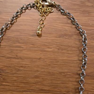 Gold and Silver Tone Necklace & Bracelet Set