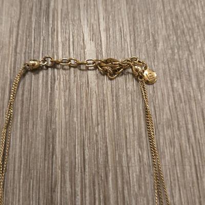 (2) Gold Tone Necklaces