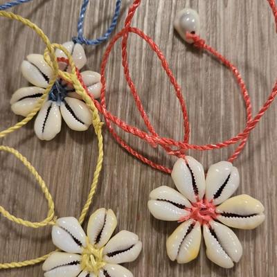 (3) Shell Flower Necklaces